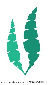 Seaweed silhouette long with cutouts Aquarium algae