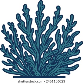 Seaweed simple graphic illustration vetor