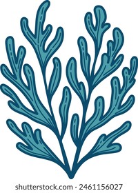 Seaweed simple graphic illustration vetor