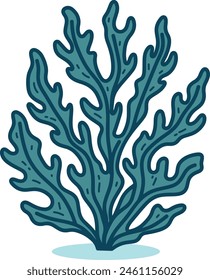 Seaweed simple graphic illustration vetor