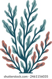 Seaweed simple graphic illustration vetor