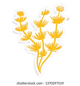 seaweed sticker vector