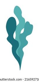 Seaweed with three leaves logo icon