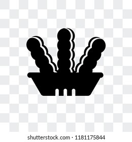 Seaweed vector icon isolated on transparent background, Seaweed logo concept