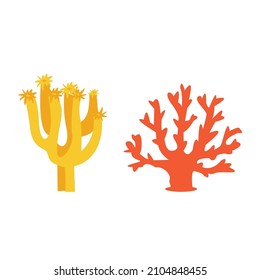 Seaweed vector illustration design suitable for flat design illustration vector cartoon