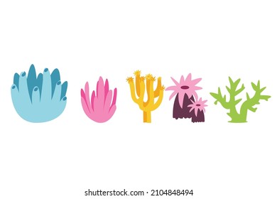 Seaweed vector illustration design suitable for flat design illustration vector cartoon