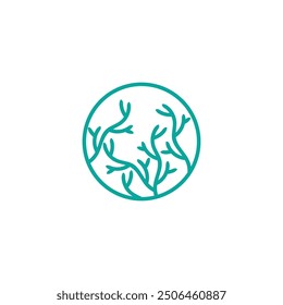 seaweed vector illustration template design