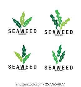 seaweed vector illustration template design