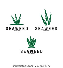 seaweed vector illustration template design