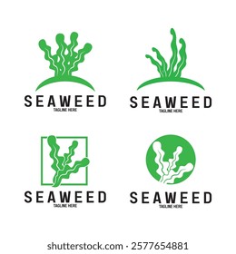 seaweed vector illustration template design