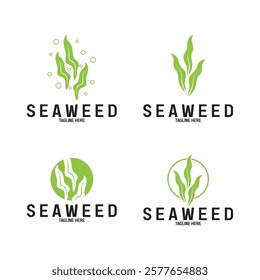 seaweed vector illustration template design