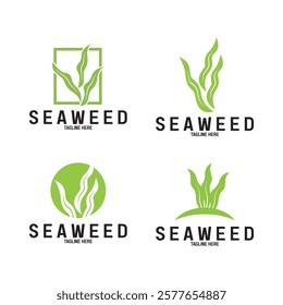 seaweed vector illustration template design