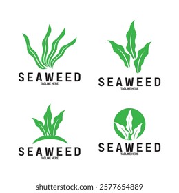 seaweed vector illustration template design