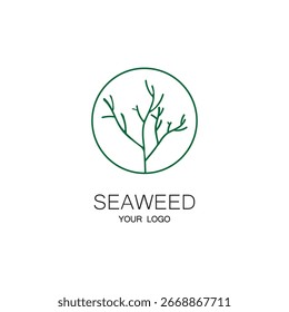 seaweed vector illustration template design