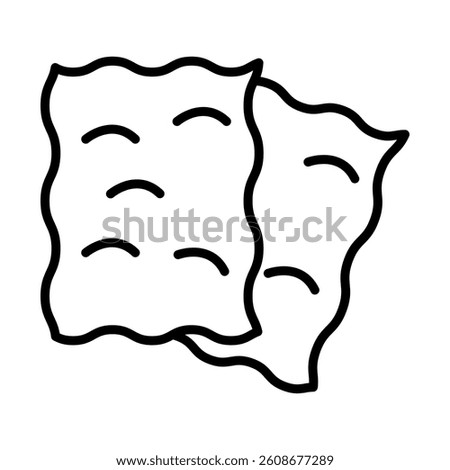 Seaweed Vector Line Icon Design