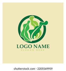 Seaweed vector logo icon illustration design.includes seafood,natural products,florist,ecology,wellness,spa.