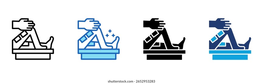 Icono de envoltura de algas marinas Multi Style Ilustración vectorial
