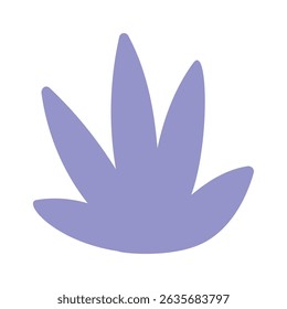 Elemento de diseño boho de la flora de las algas
