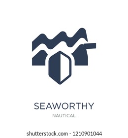 Seaworthy icon. Trendy flat vector Seaworthy icon on white background from Nautical collection, vector illustration can be use for web and mobile, eps10
