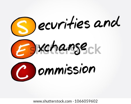 SEC - Securities and Exchange Commission acronym, business concept background