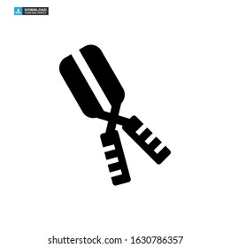 Secateurs garden scissors icon or logo isolated sign symbol vector illustration - high quality black style vector icons
