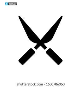 Secateurs garden scissors icon or logo isolated sign symbol vector illustration - high quality black style vector icons

