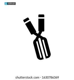 Secateurs garden scissors icon or logo isolated sign symbol vector illustration - high quality black style vector icons
