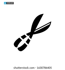 Secateurs garden scissors icon or logo isolated sign symbol vector illustration - high quality black style vector icons
