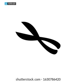 Secateurs garden scissors icon or logo isolated sign symbol vector illustration - high quality black style vector icons
