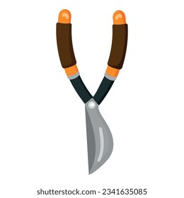 Secateurs icon cartoon vector. Farm tool. Work equipment