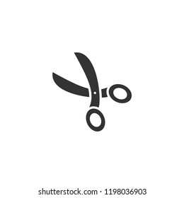 Secateurs icon flat. Icon Flat