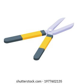Secateurs icon. Isometric of Secateurs vector icon for web design isolated on white background
