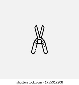 Secateurs icon sign vector,Symbol, logo illustration for web and mobile
