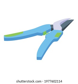 Secateurs instrument icon. Isometric of Secateurs instrument vector icon for web design isolated on white background