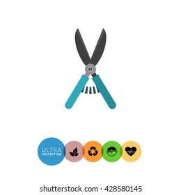 Secateurs vector icon 2