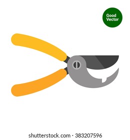 Secateurs vector icon