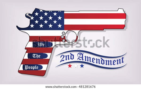 zone nedsænket personlighed Second Amendment Support We People Stock Vector (Royalty Free) 481281676
