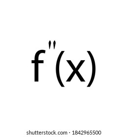 the second derivative of function symbol