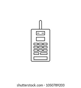second generation of mobile phones icon. Element of generation icon for mobile concept and web apps. Thin line  icon for website design and development, app development on white background