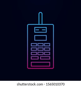 Second generation of mobile phones nolan icon. Simple thin line, outline vector of generation icons for ui and ux, website or mobile application