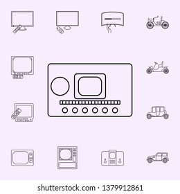 second generation of TVs icon. Generation icons universal set for web and mobile