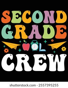  Second grade Crew, Back to School Supplies Vectors, School Outfit and Teacher Gifts, Educational Tools and Student Life, Back-to-School Bash AND Decor, Kids Fashion And Trends, Teacher Day