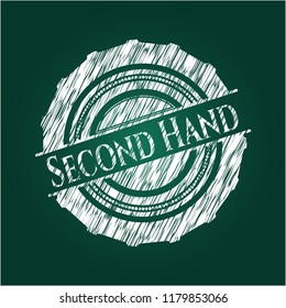Second Hand chalkboard emblem