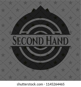 Second Hand dark badge