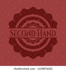 Second Hand retro red emblem