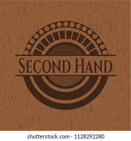 Second Hand retro wood emblem