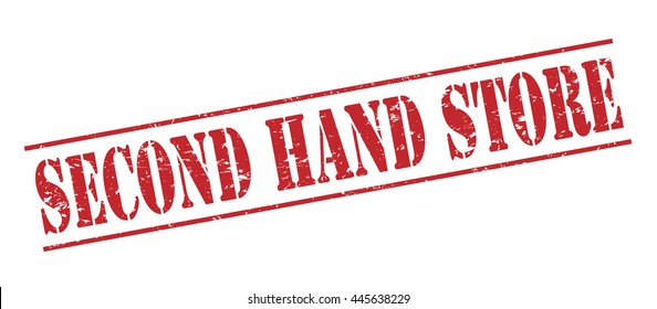 Second Hand Store Vector Stamp On White Background