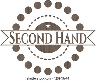 Second Hand wooden emblem