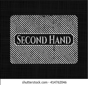 Second Hand written on a chalkboard