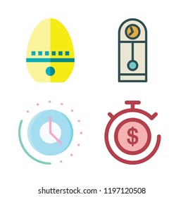 second icon set. vector set about clock, time and timer icons set.